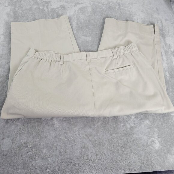 Cabin Creek Womens Pants 20W Plus Capri Beige Cotton Zip Fly Pockets CAP27E - Picture 5 of 8